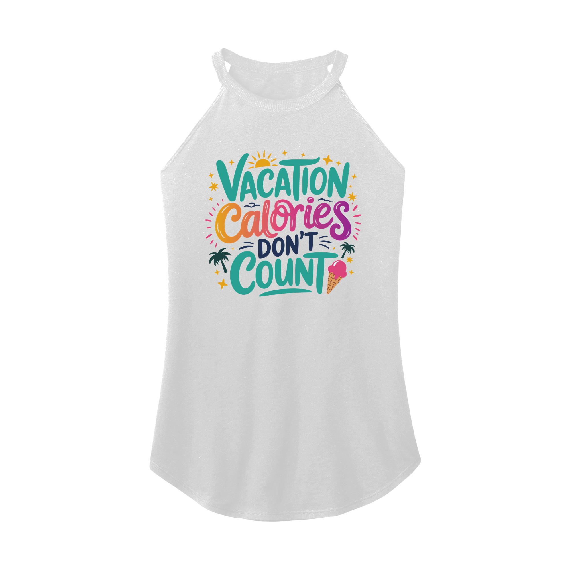 Womens X-Small White Rocker Tank Top