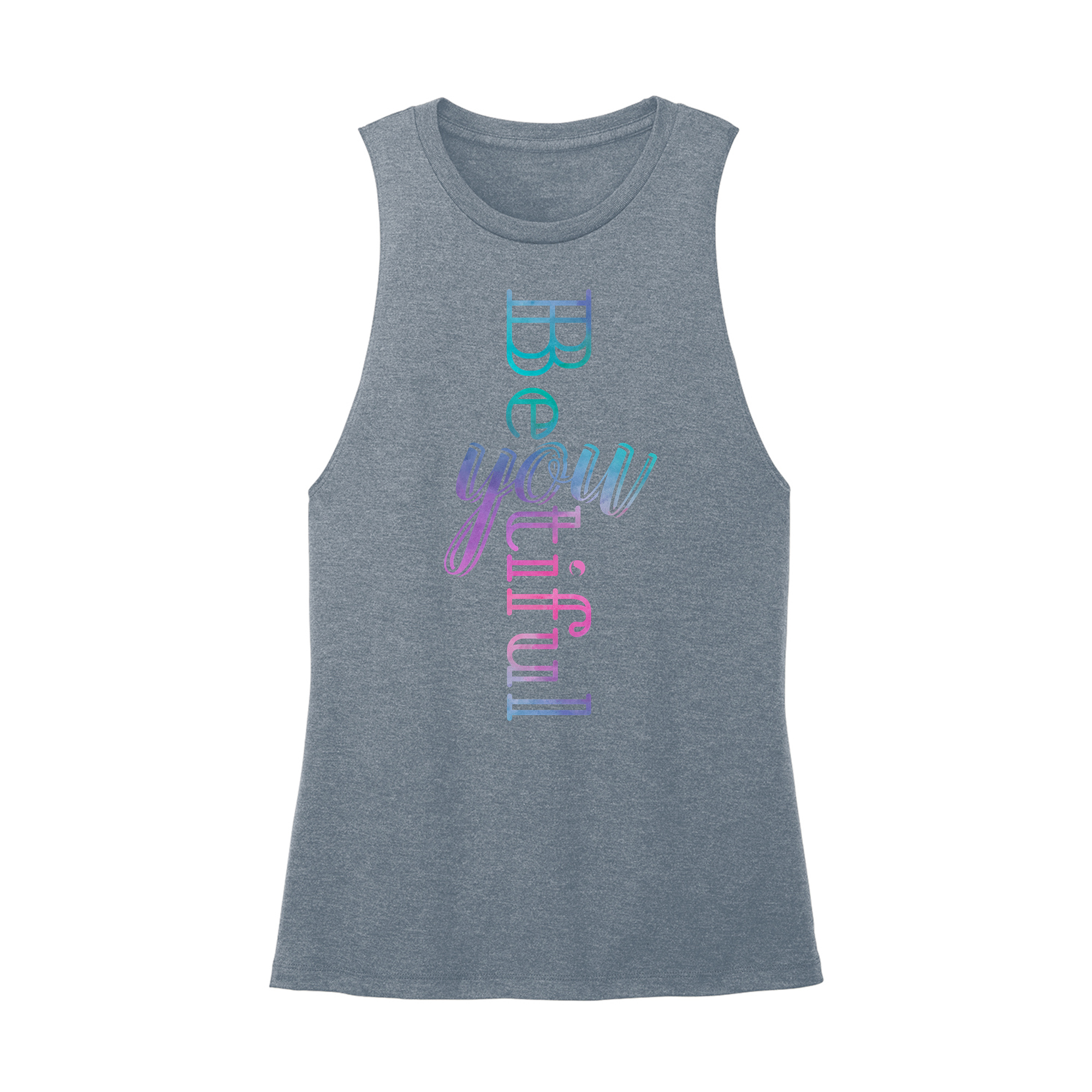 Womens X-Small Teal Muscle Tank