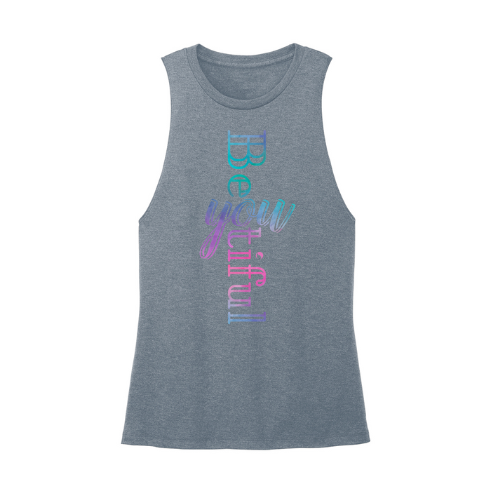 Womens X-Small Teal Muscle Tank