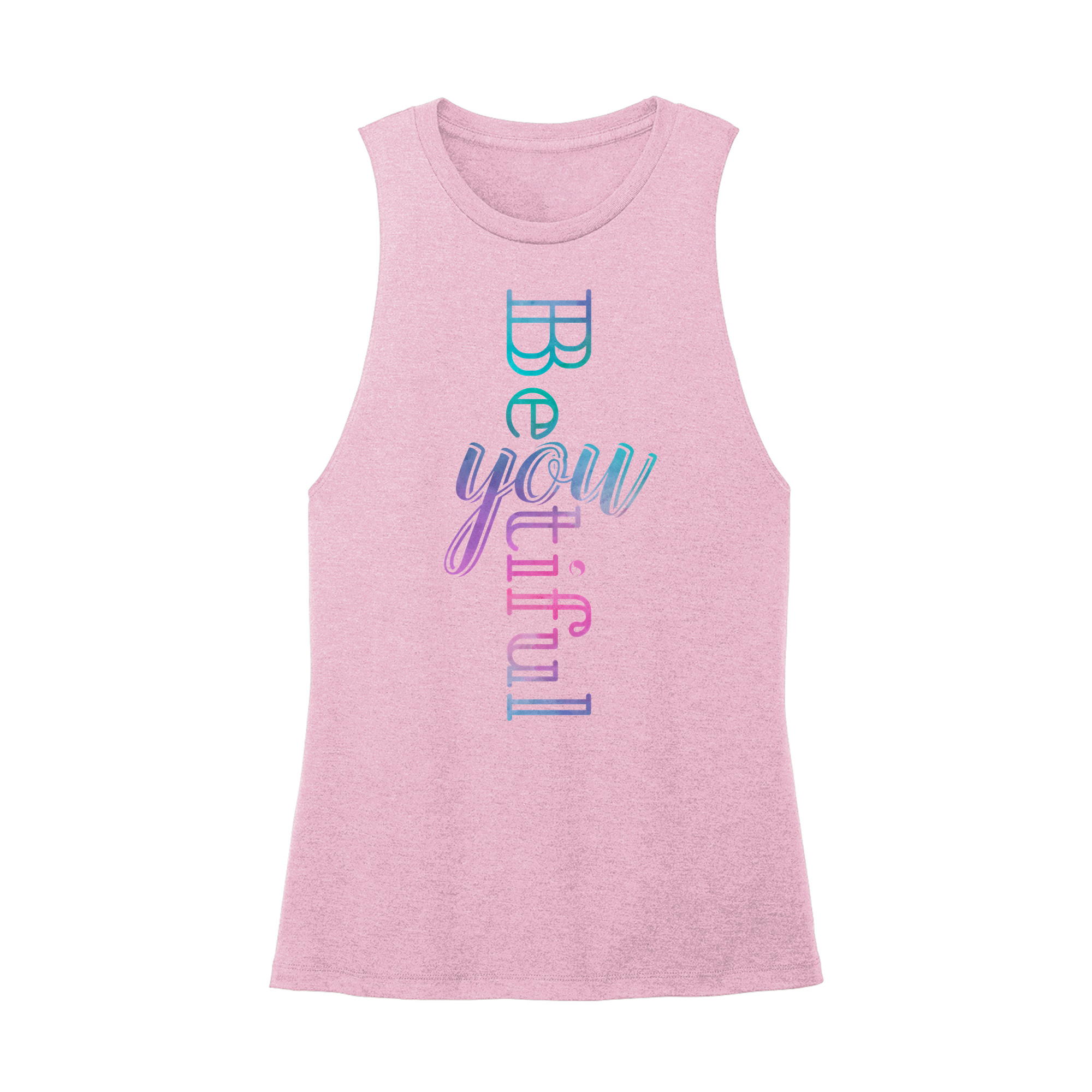 Womens X-Small Light Pink Muscle Tank