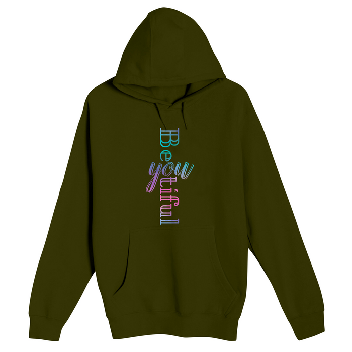 Unisex Small Army Pullover Hooded Sweatshirt