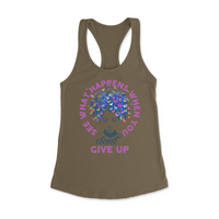 Womens X-Small Military Green Style_Tank Top