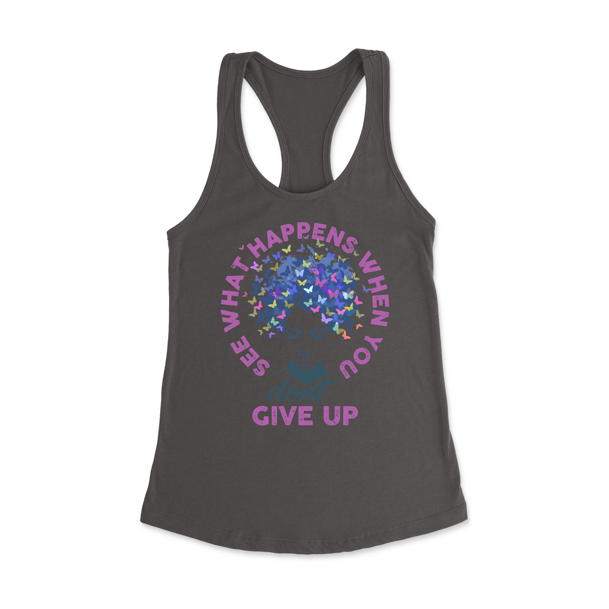 Womens X-Small Dark Grey Style_Tank Top