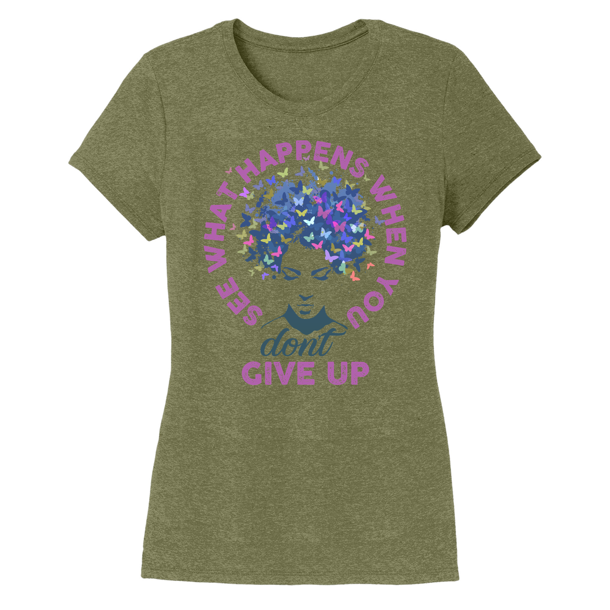 Womens X-Small Military Green Style_T-Shirt