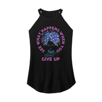 Womens X-Small Black Rocker Tank Top