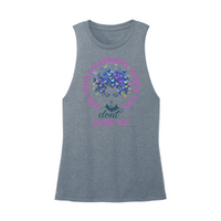 Womens X-Small Teal Muscle Tank