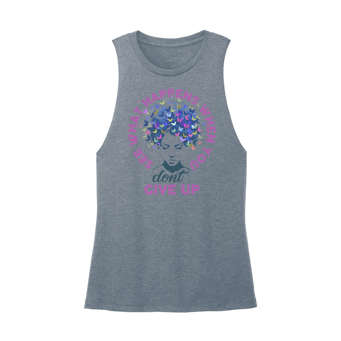 Womens X-Small Teal Muscle Tank