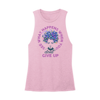 Womens X-Small Light Pink Muscle Tank