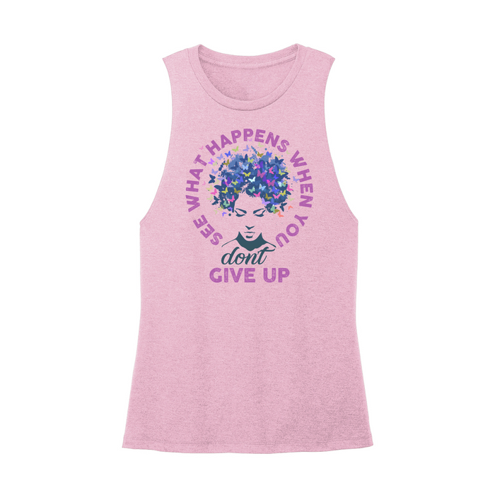 Womens X-Small Light Pink Muscle Tank