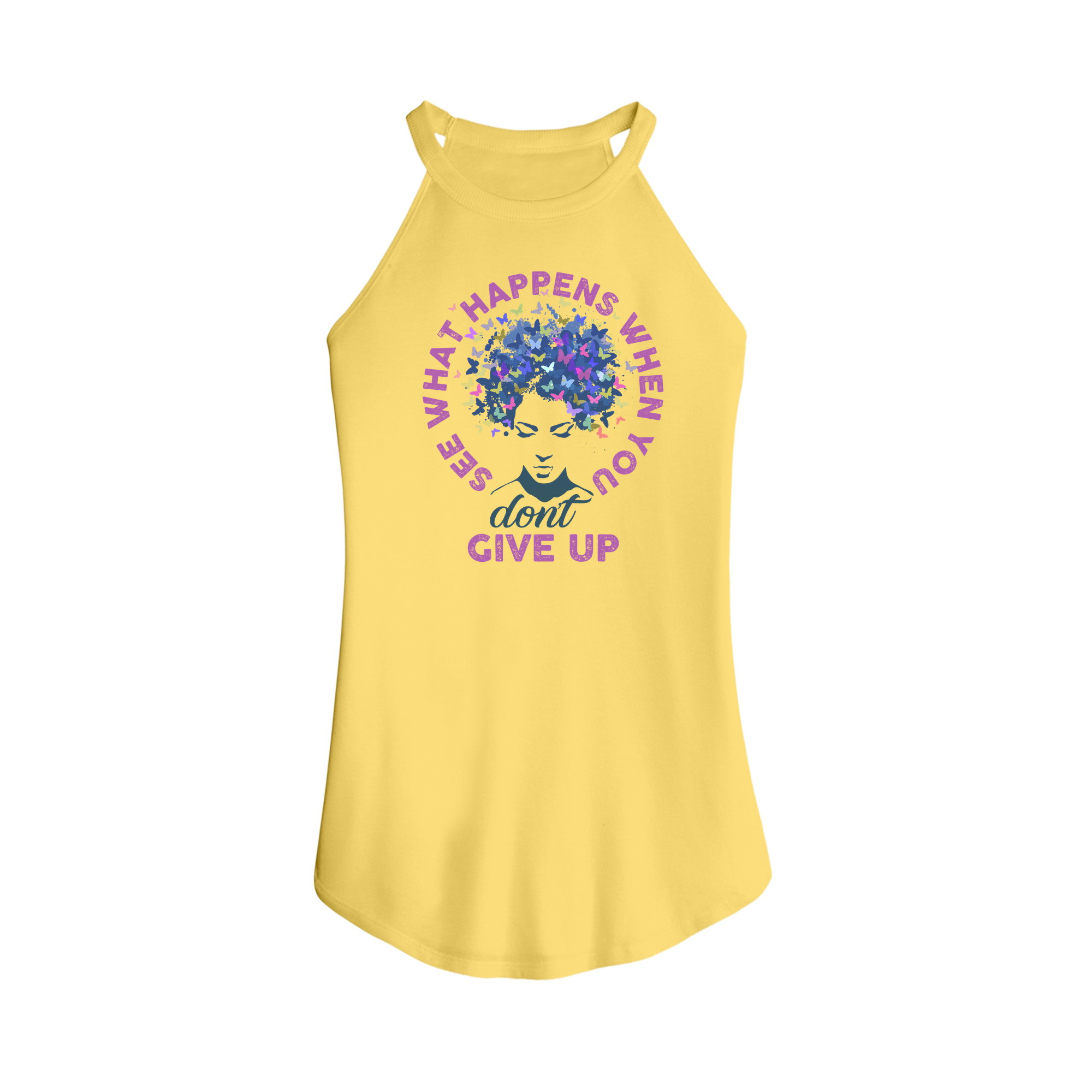 Womens X-Small Yellow Tank Top