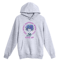 Unisex Small Heather Gray Pullover Hooded Sweatshirt