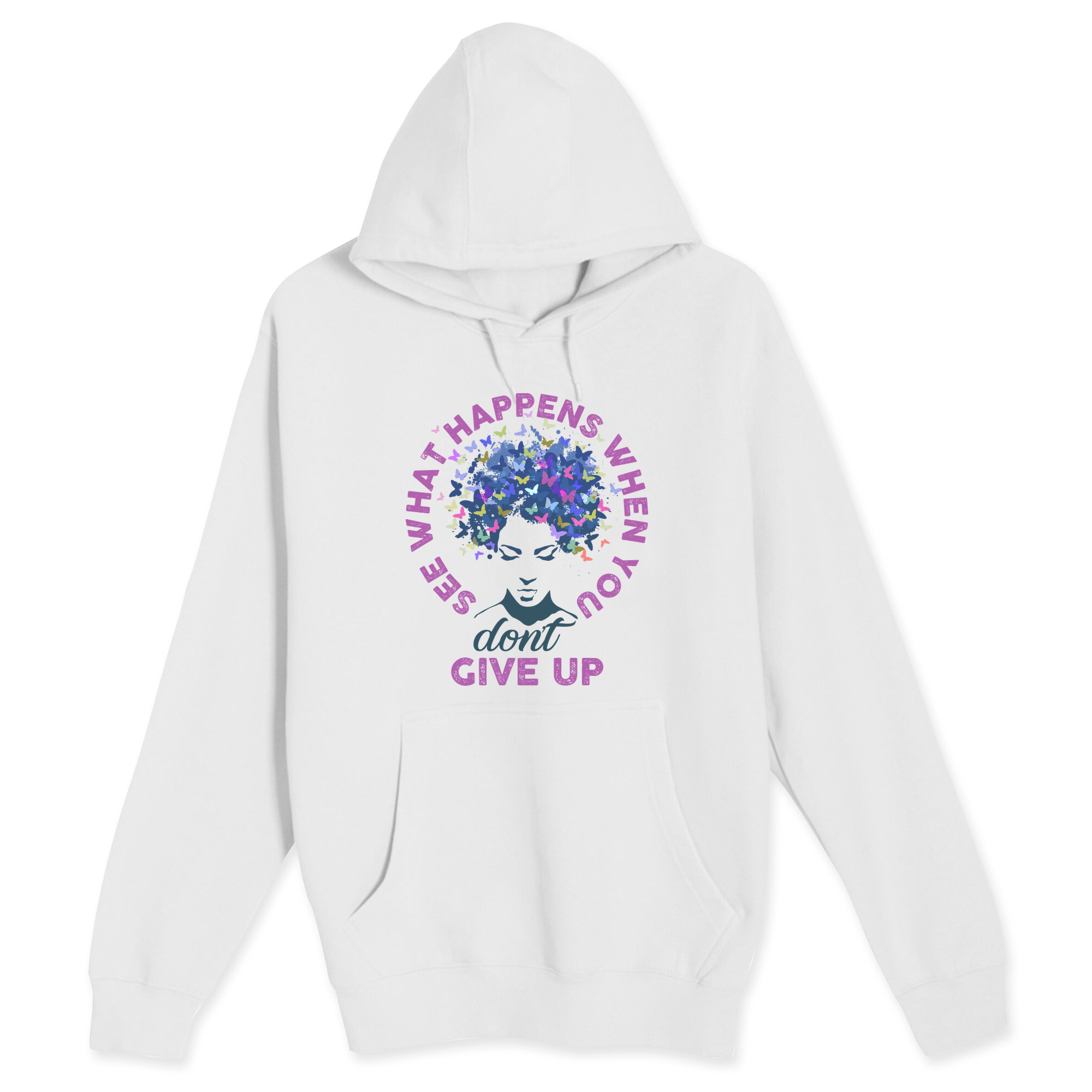 Unisex Small White Pullover Hooded Sweatshirt