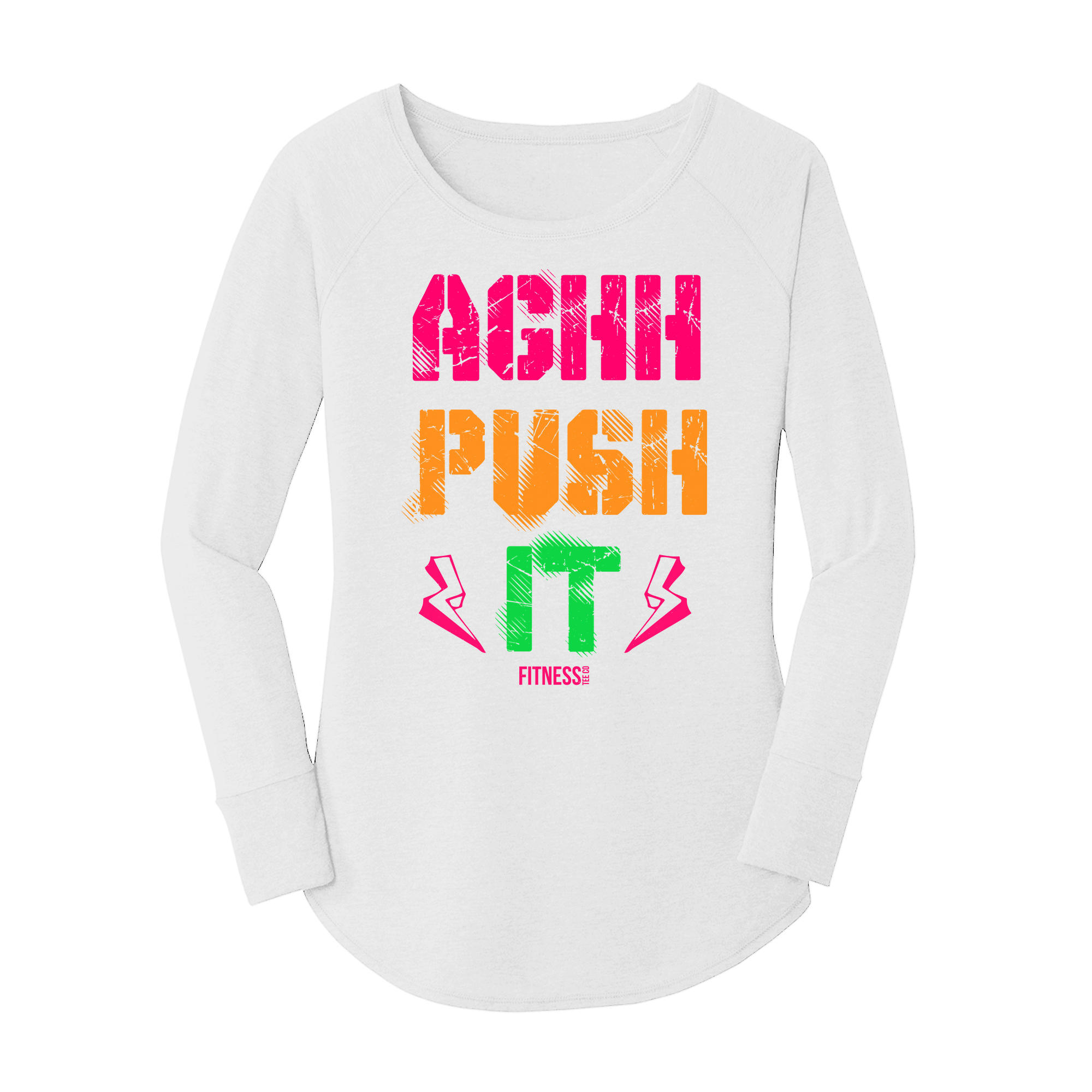 Womens X-Small White Long Sleeve Tunic Tee