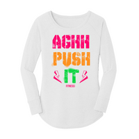 Womens X-Small White Long Sleeve Tunic Tee