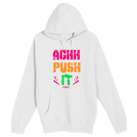 Unisex Small White Pullover Hooded Sweatshirt