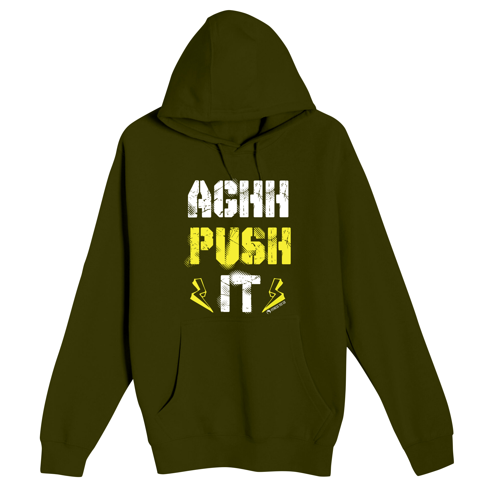 Unisex Small Army Pullover Hooded Sweatshirt