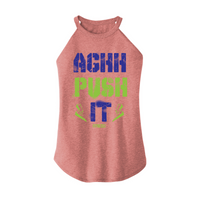 Womens X-Small Light Pink Rocker Tank Top