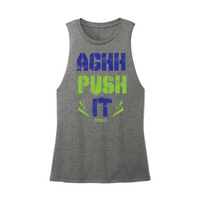 Womens X-Small Dark Gray Muscle Tank