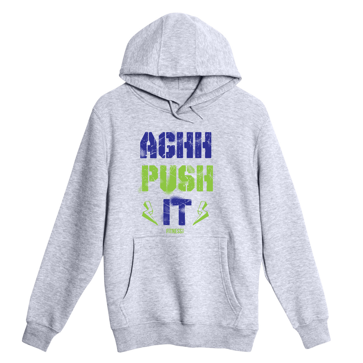 Unisex Small Heather Gray Pullover Hooded Sweatshirt