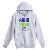 Unisex Small Heather Gray Pullover Hooded Sweatshirt