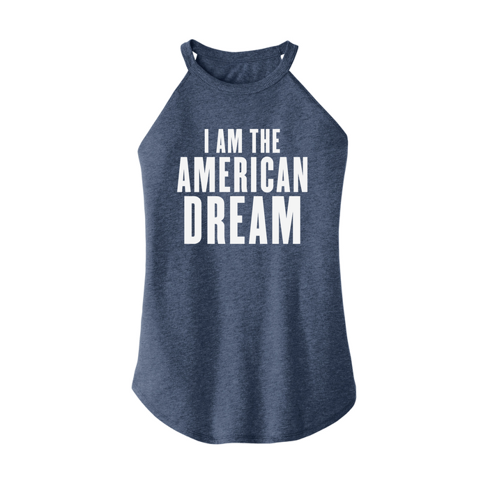 Womens X-Small Navy Heather Rocker Tank Top