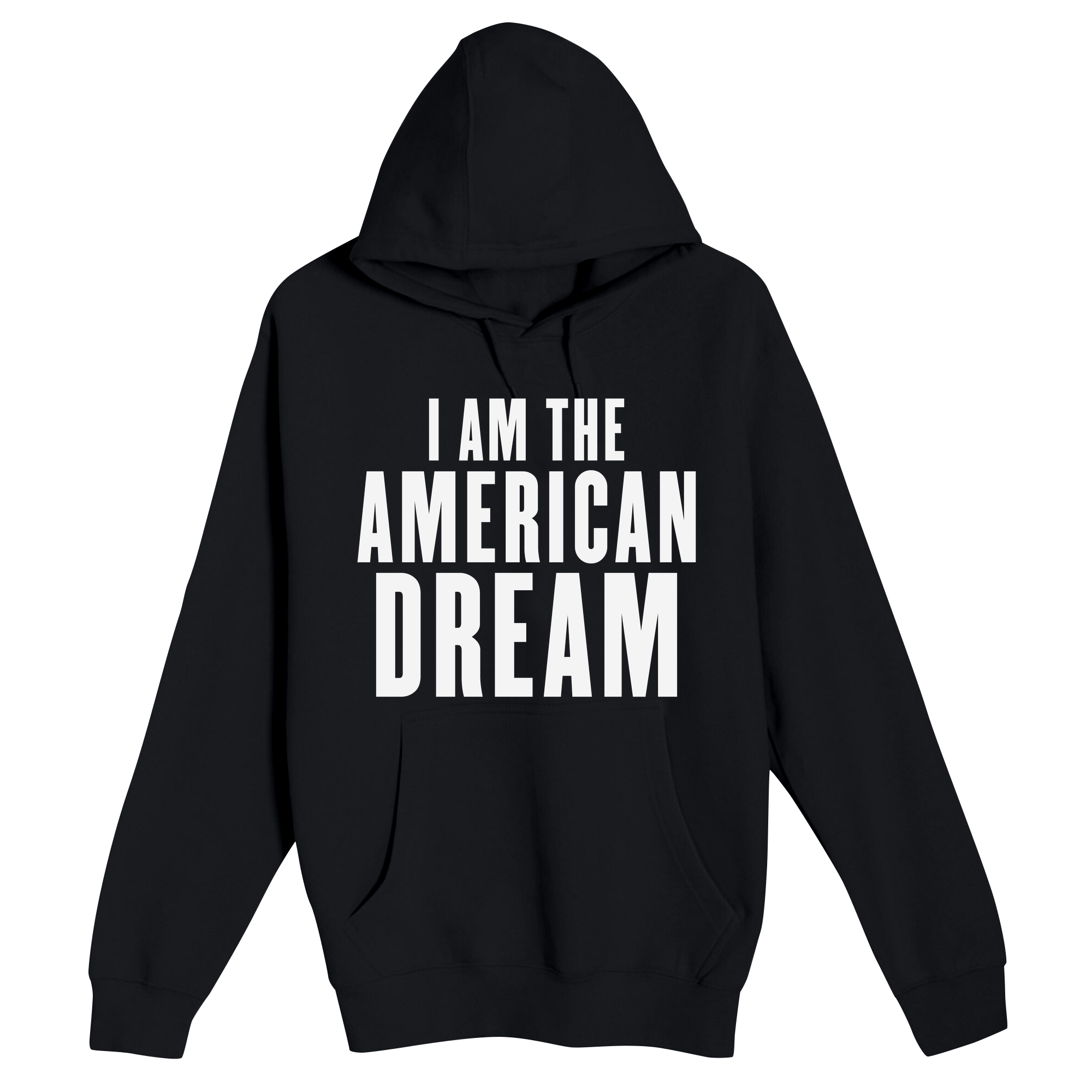 Unisex Small Black Pullover Hooded Sweatshirt