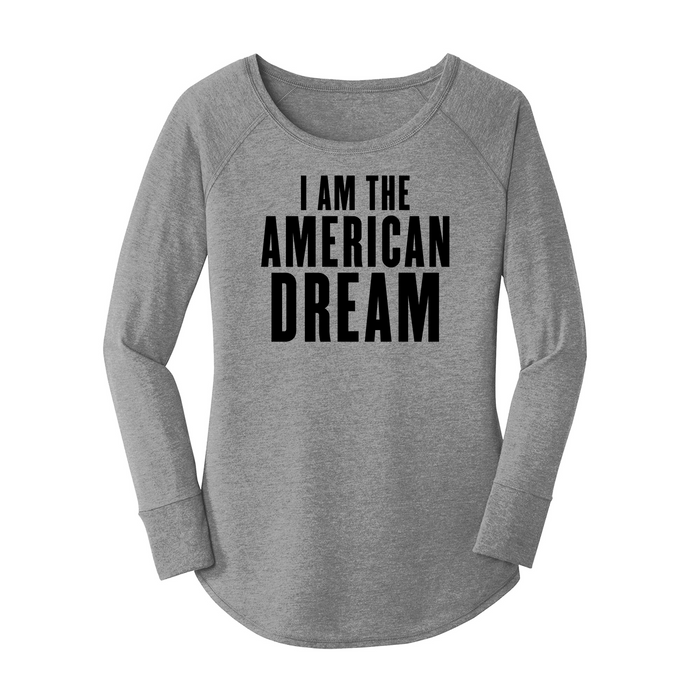 Womens X-Small Grey Long Sleeve Tunic Tee