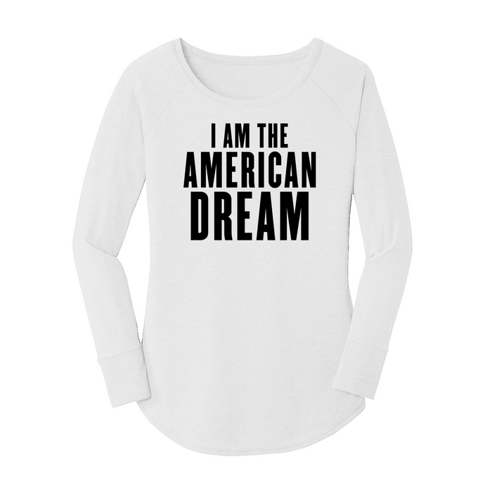 Womens X-Small White Long Sleeve Tunic Tee