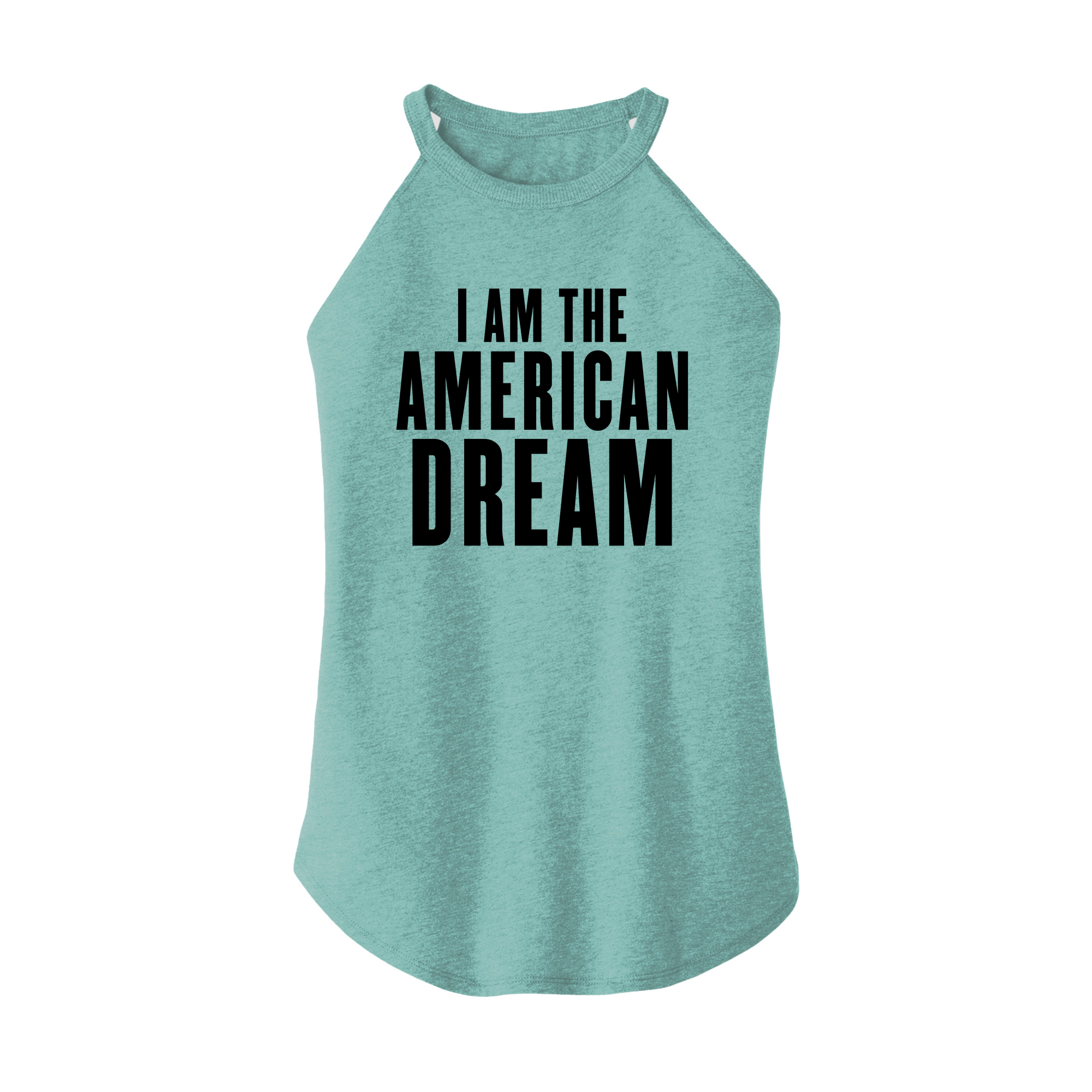 Womens X-Small Teal Rocker Tank Top