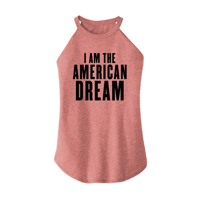 Womens X-Small Light Pink Rocker Tank Top