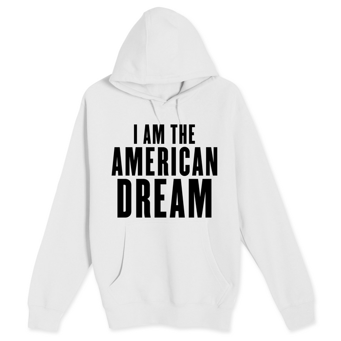 Unisex Small White Pullover Hooded Sweatshirt