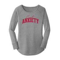 Womens X-Small Grey Long Sleeve Tunic Tee