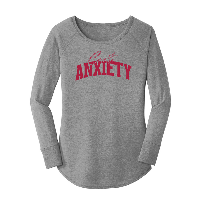 Womens X-Small Grey Long Sleeve Tunic Tee