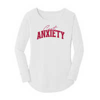 Womens X-Small White Long Sleeve Tunic Tee