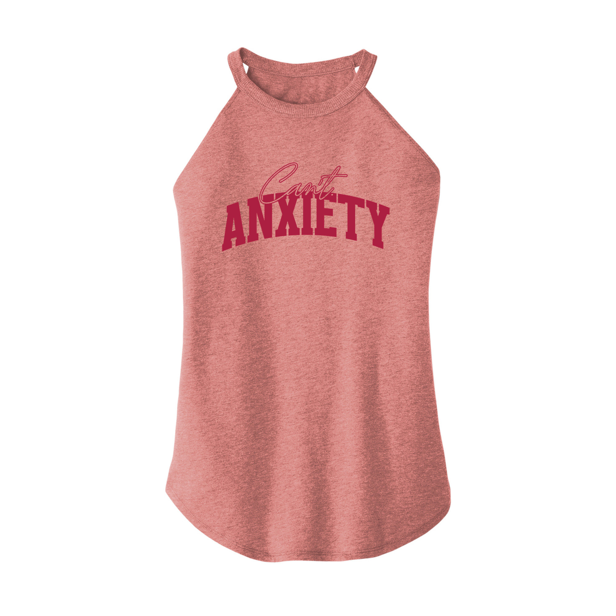 Womens X-Small Light Pink Rocker Tank Top