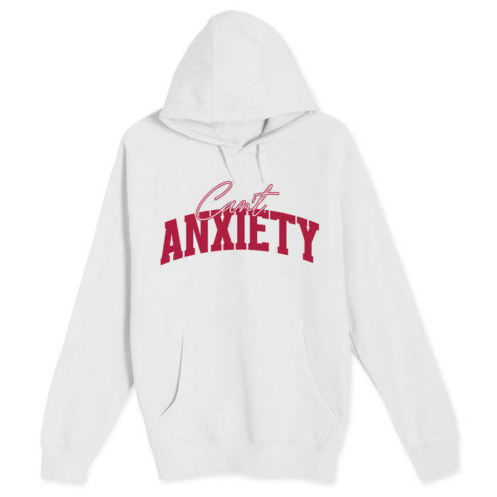 Unisex Small White Pullover Hooded Sweatshirt