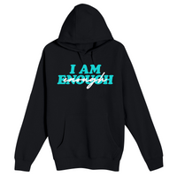 Unisex Small Black Pullover Hooded Sweatshirt