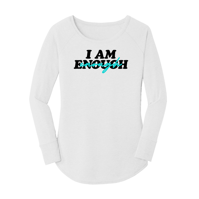 Womens X-Small White Long Sleeve Tunic Tee