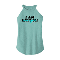 Womens X-Small Teal Rocker Tank Top