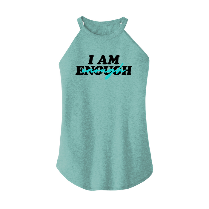 Womens X-Small Teal Rocker Tank Top