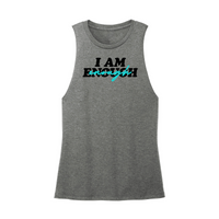 Womens X-Small Dark Gray Muscle Tank