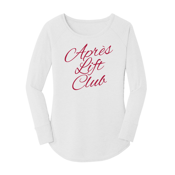 Womens X-Small White Long Sleeve Tunic Tee