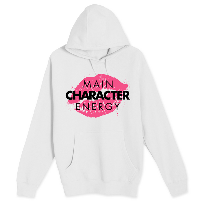 Unisex Small White Pullover Hooded Sweatshirt