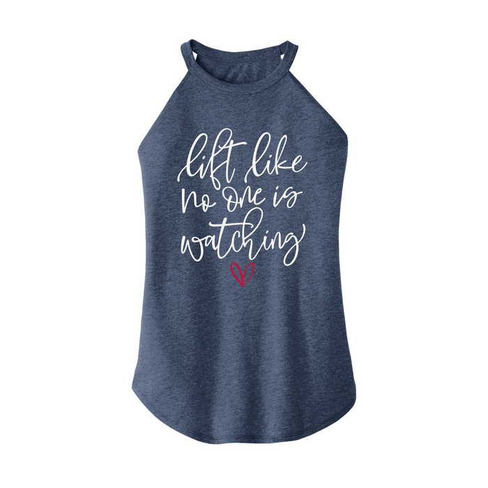 Womens X-Small Navy Heather Rocker Tank Top