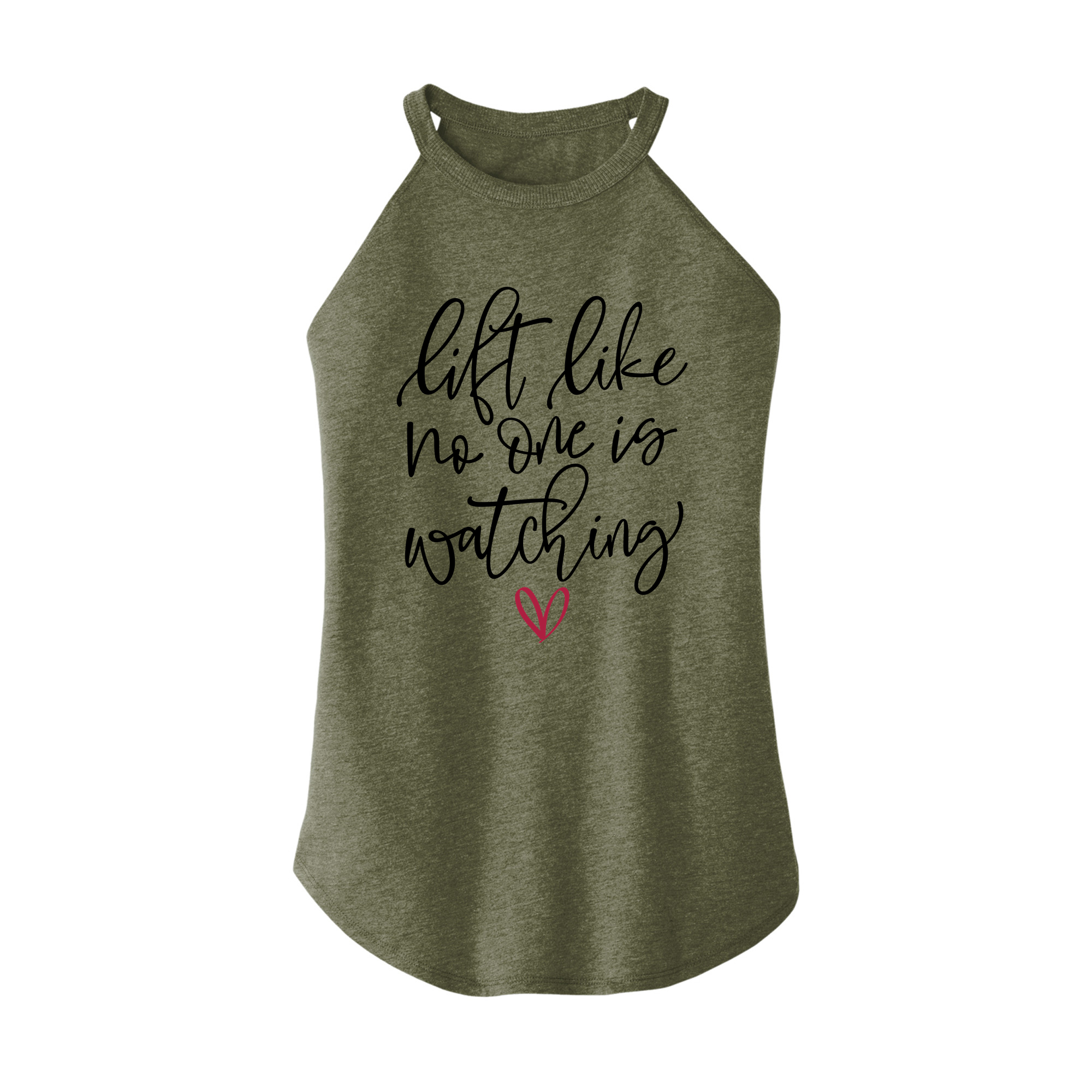 Womens X-Small Military Green Rocker Tank Top