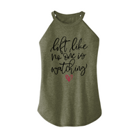 Womens X-Small Military Green Rocker Tank Top
