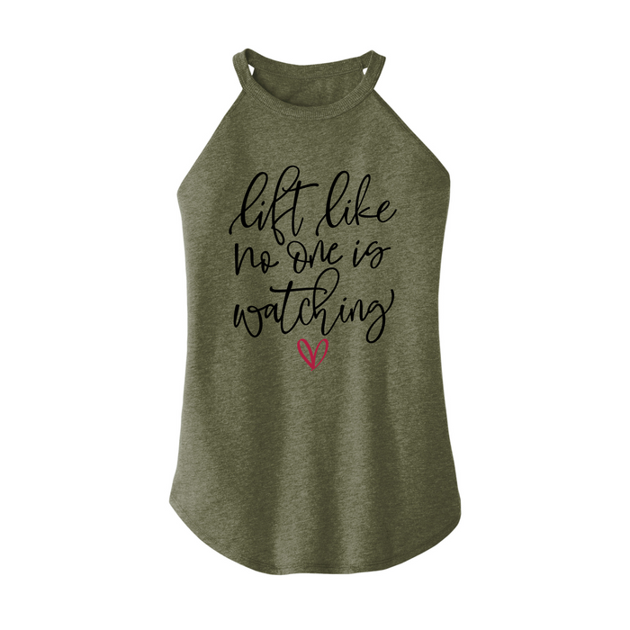 Womens X-Small Military Green Rocker Tank Top