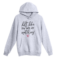 Unisex Small Heather Gray Pullover Hooded Sweatshirt