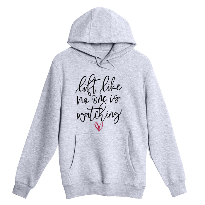 Unisex Small Heather Gray Pullover Hooded Sweatshirt