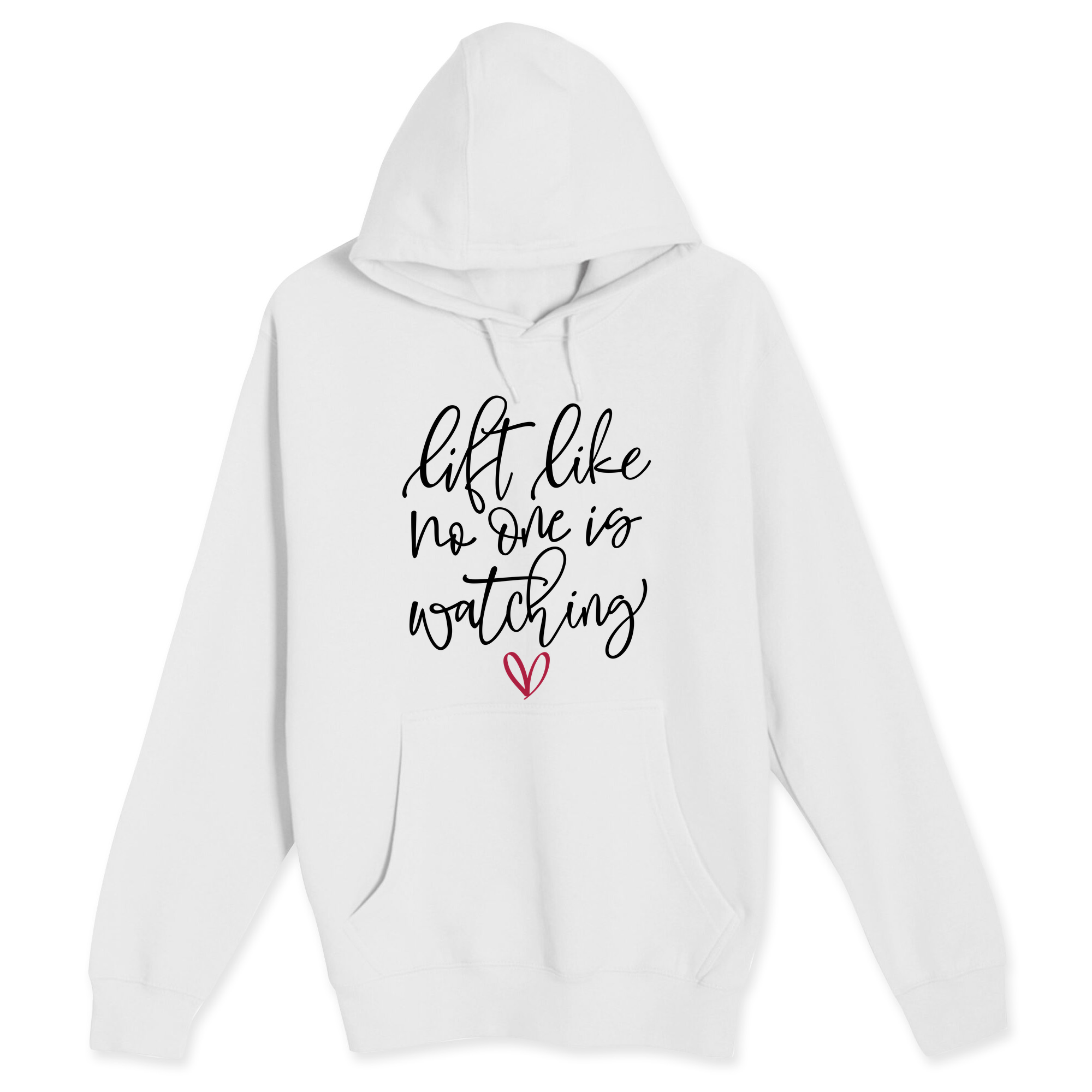 Unisex Small White Pullover Hooded Sweatshirt